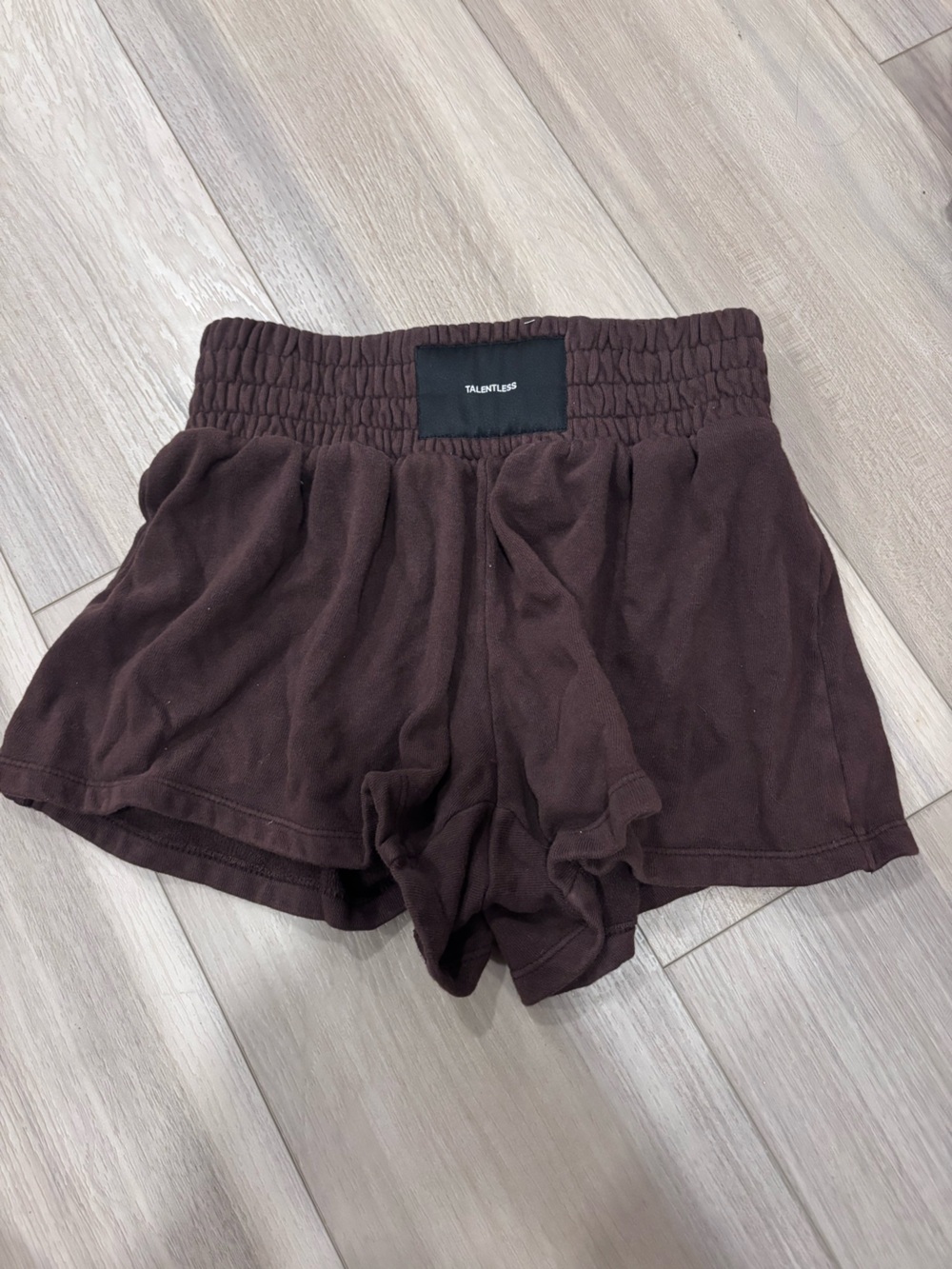 TALENTLESS Women's Dark Brown Athletic Lounge Shorts